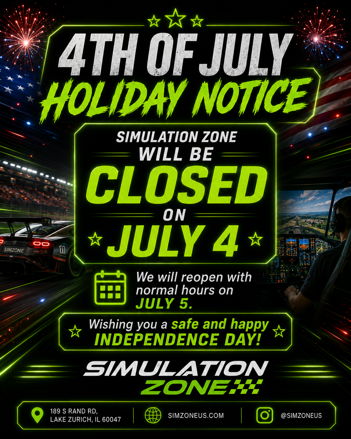 4th of July Holiday Notice